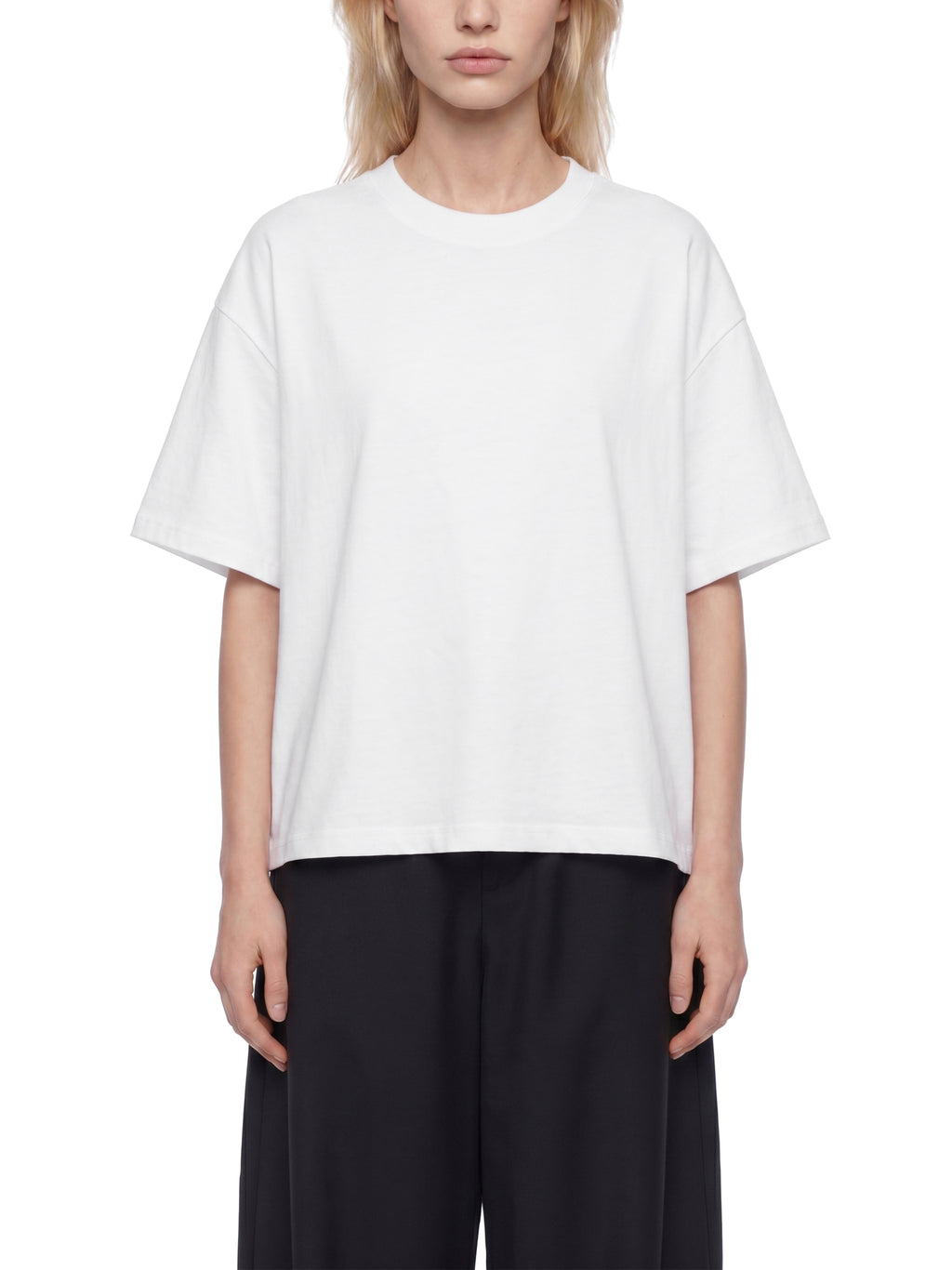 Unisex Boxy Drop Shoulder Crop T-Shirt