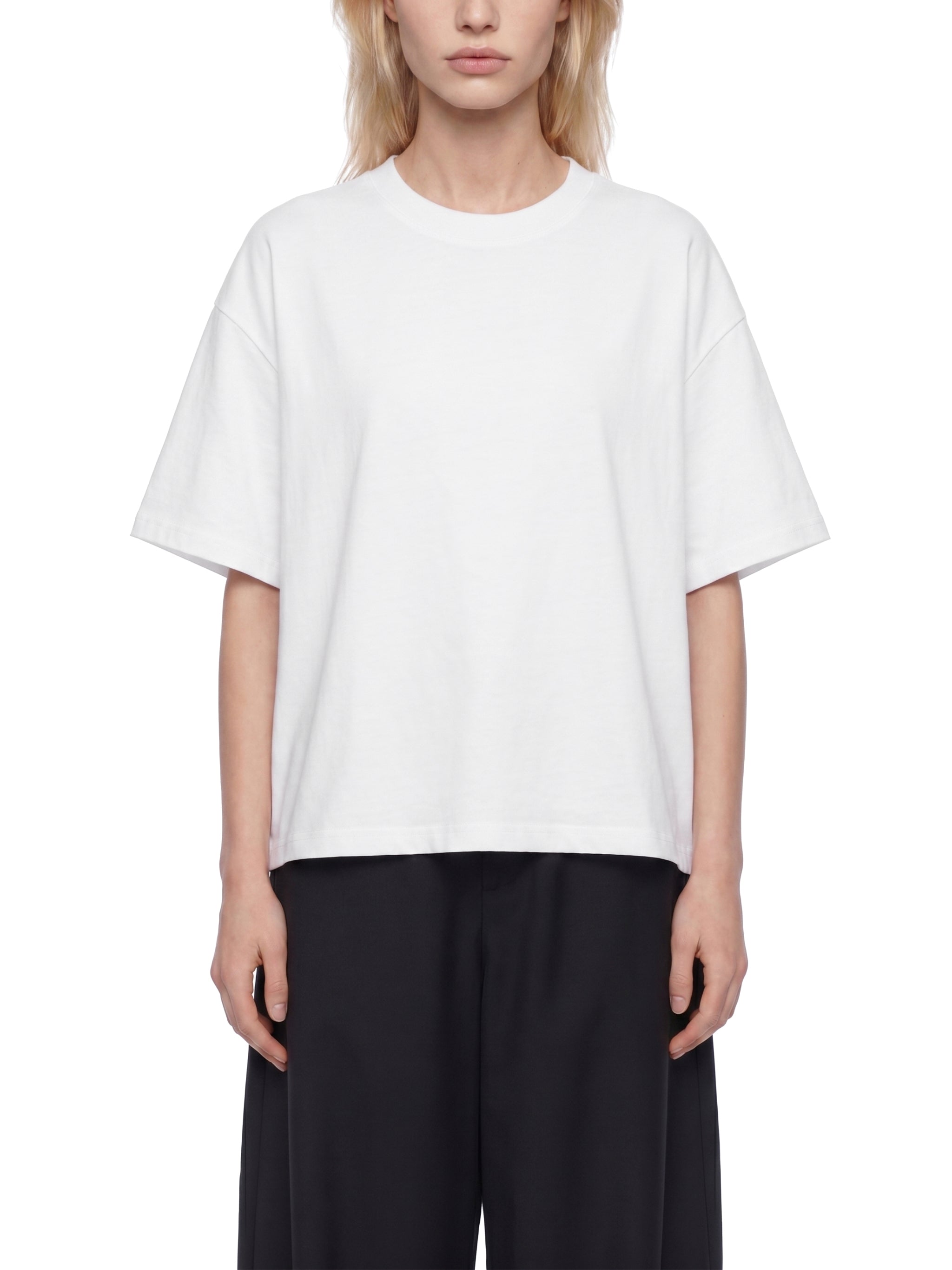 Unisex Boxy Drop Shoulder Crop T-Shirt