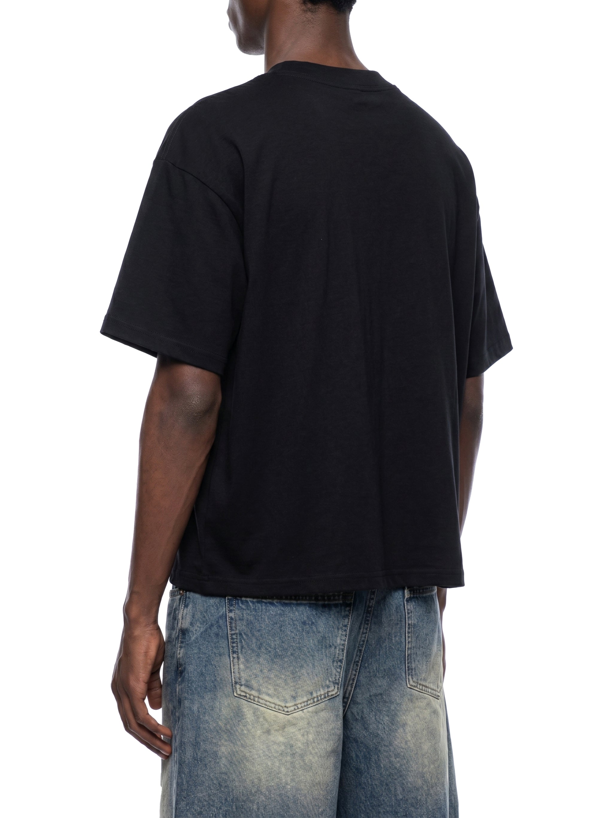 Unisex Boxy Drop Shoulder Crop T-Shirt