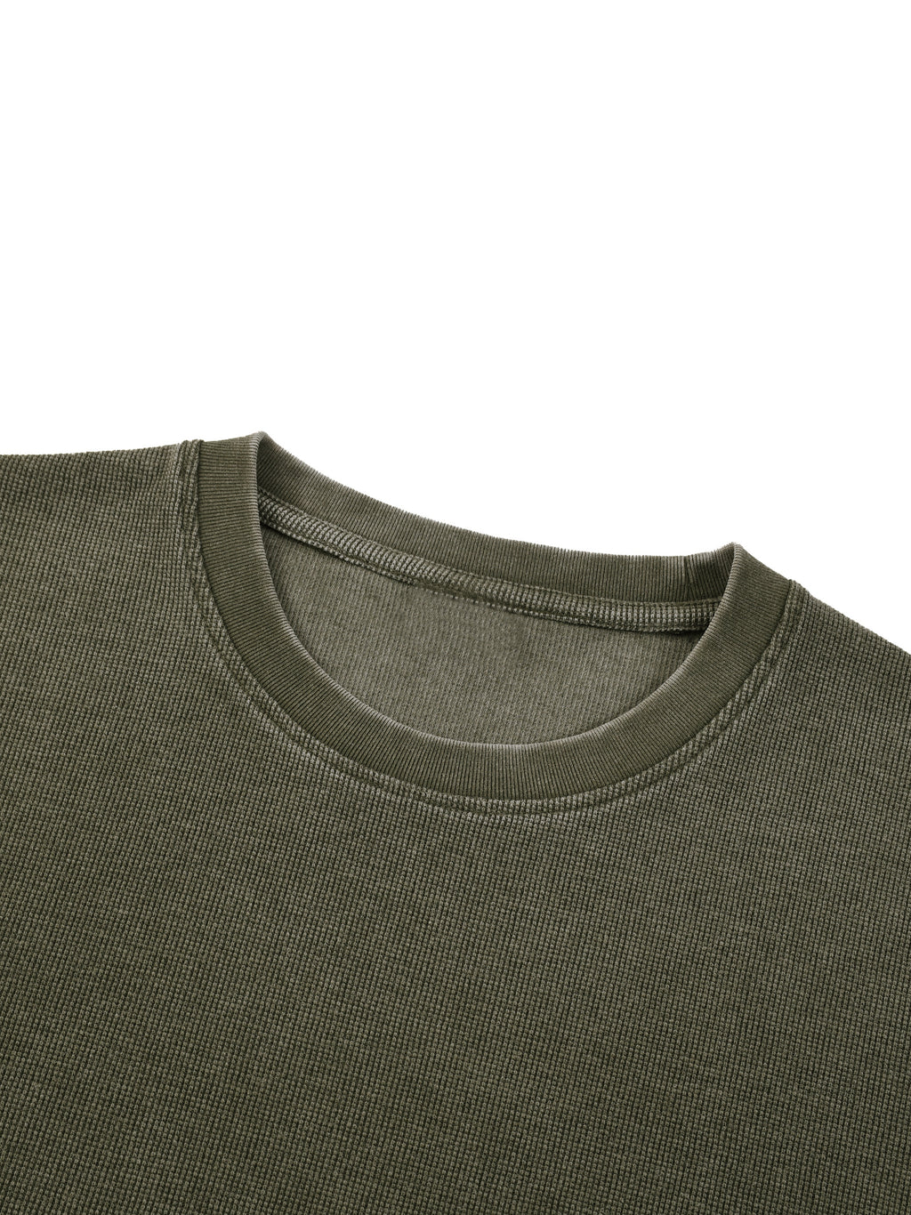 Unisex Vintage Wash Sunfade Boxy Waffle T-Shirt