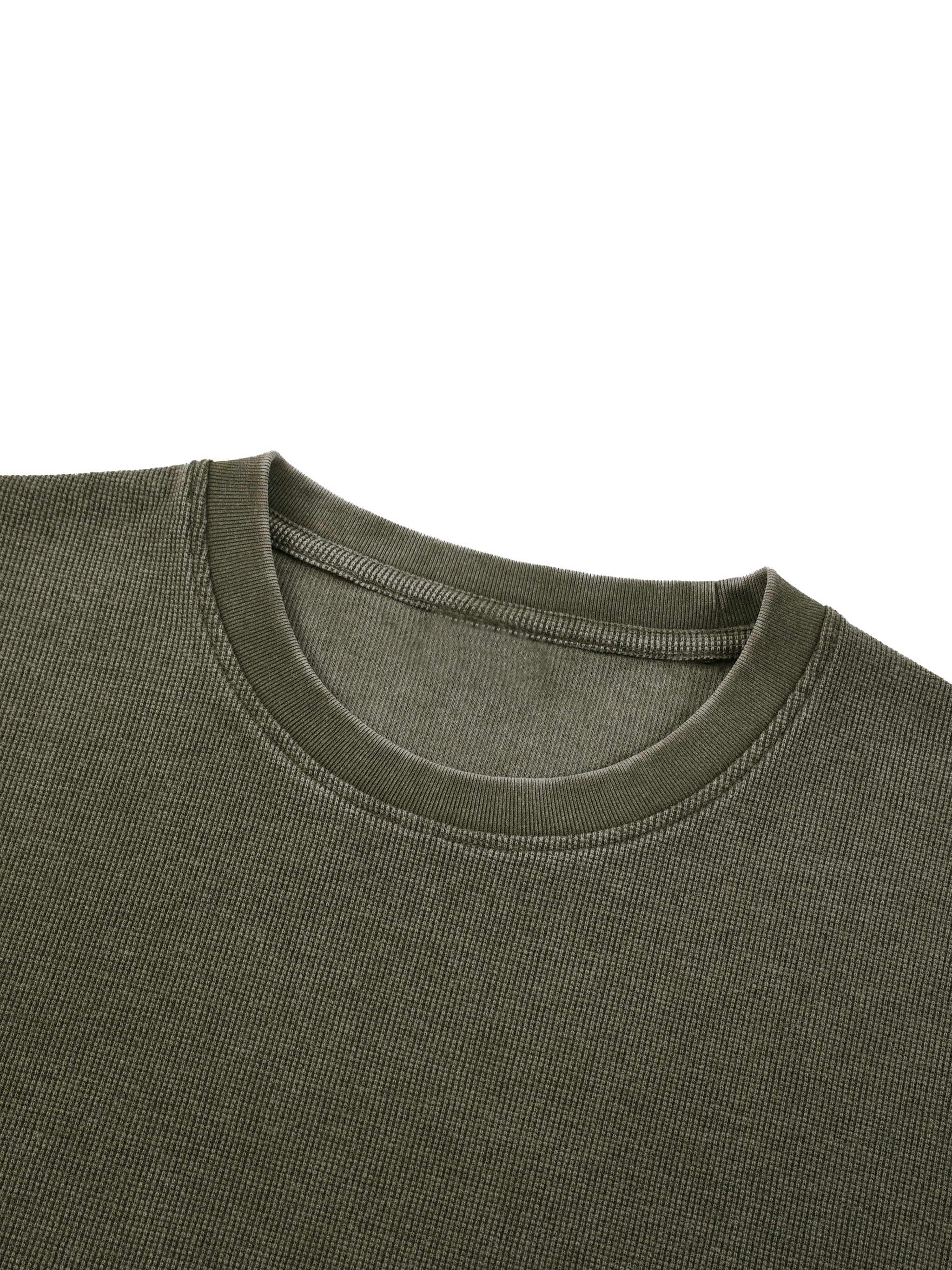 Unisex Vintage Wash Sunfade Boxy Waffle T-Shirt