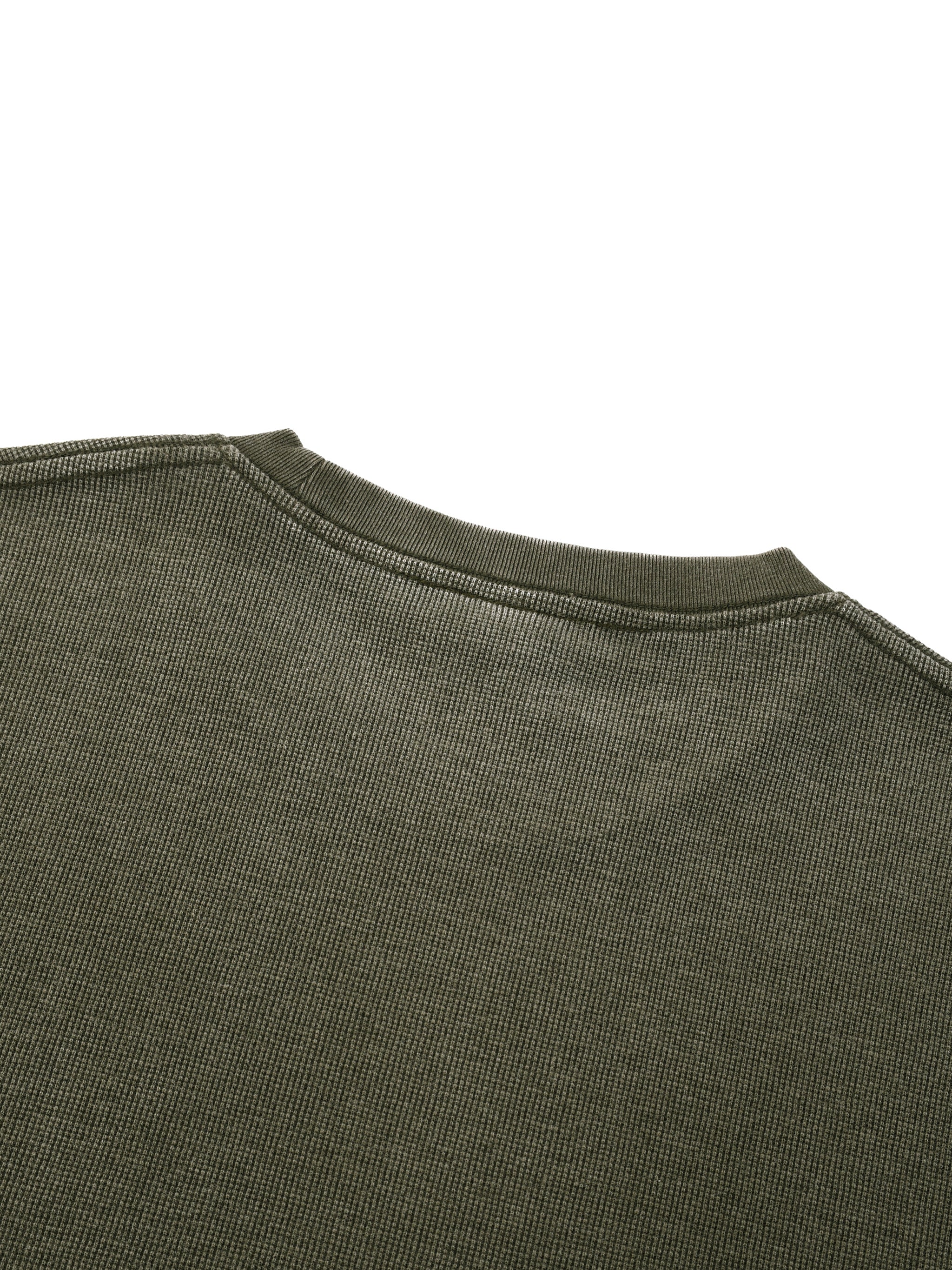 Unisex Vintage Wash Sunfade Boxy Waffle T-Shirt