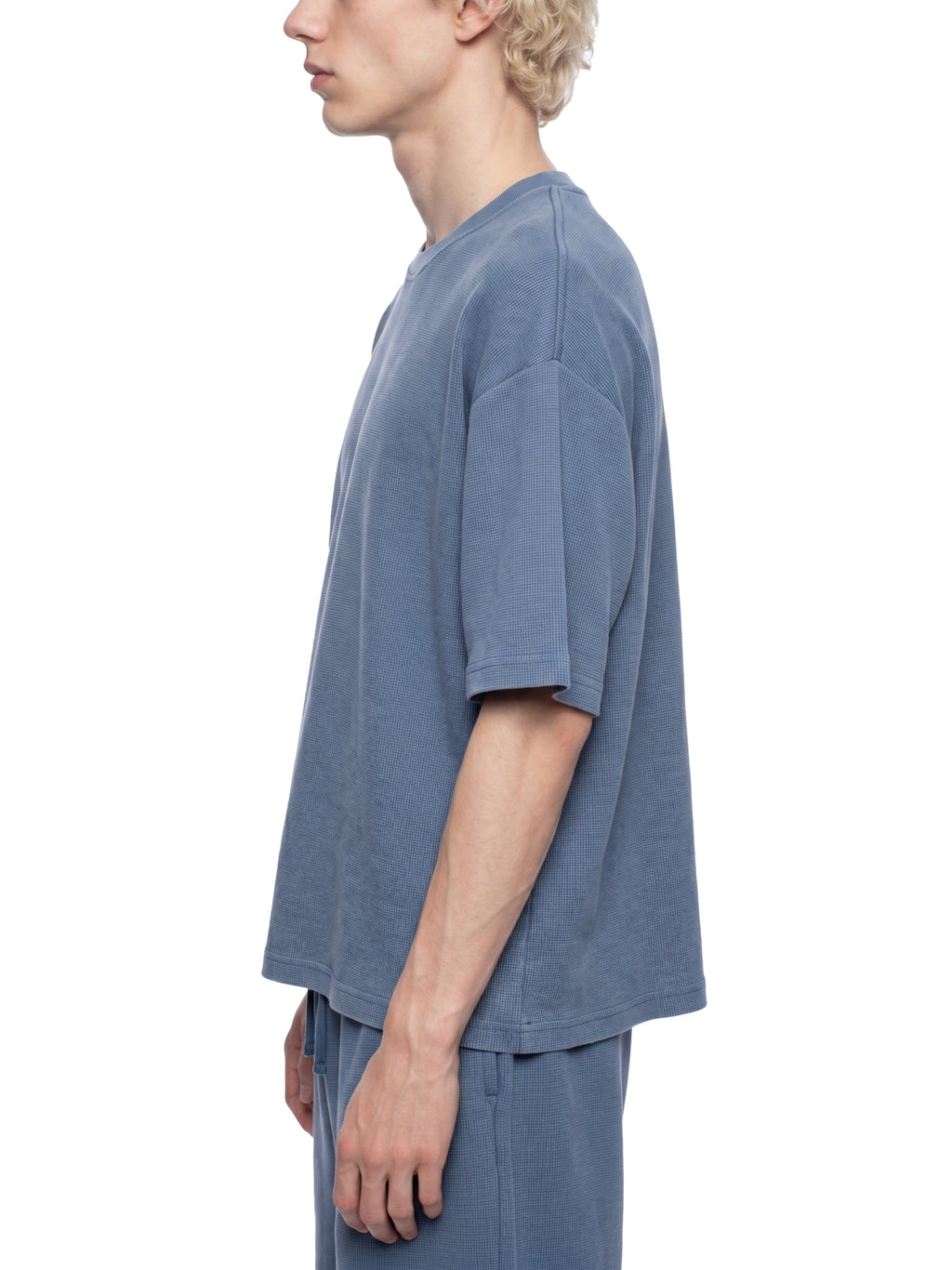 Unisex Vintage Wash Sunfade Boxy Waffle T-Shirt