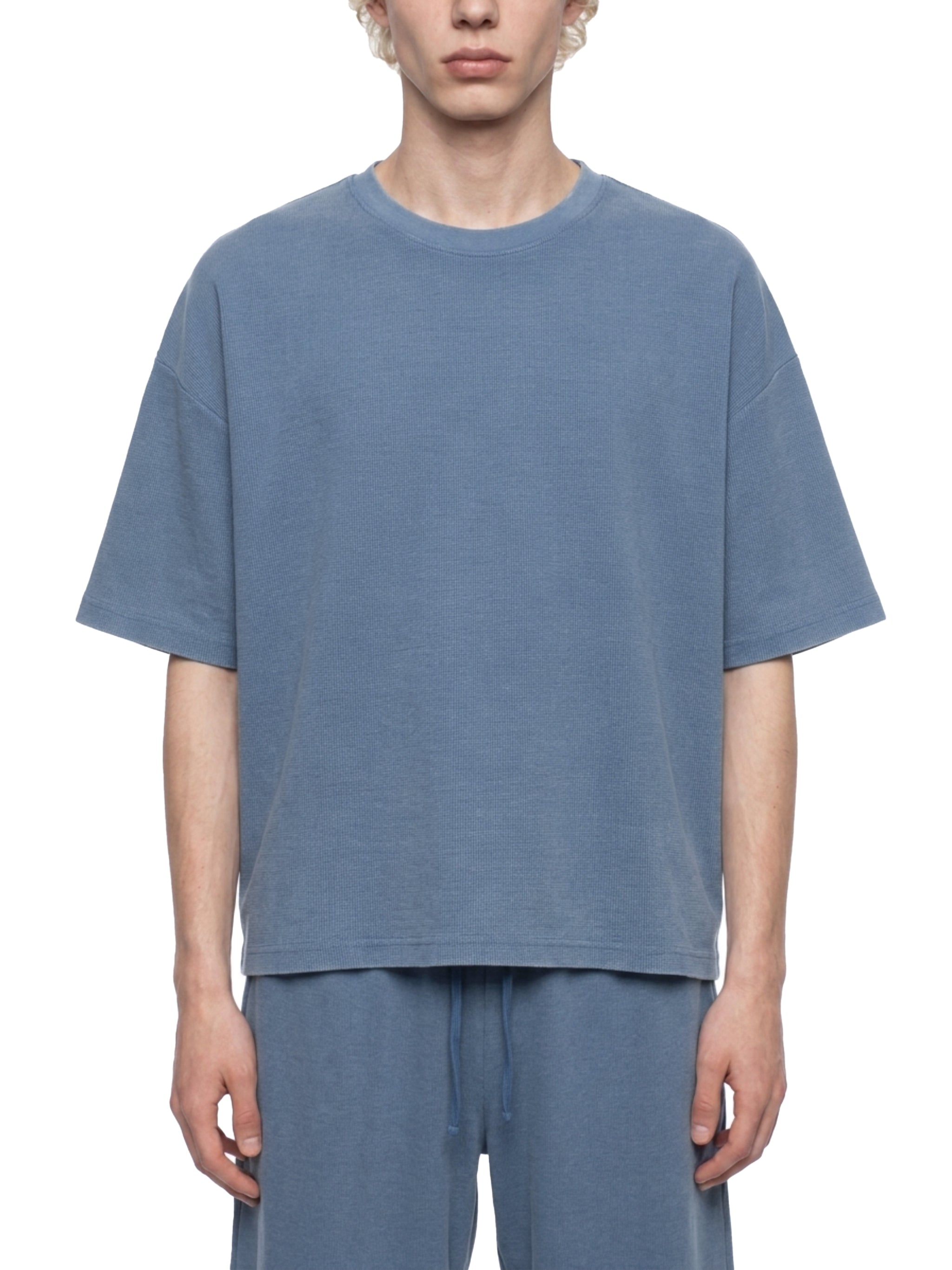 Unisex Vintage Wash Sunfade Boxy Waffle T-Shirt