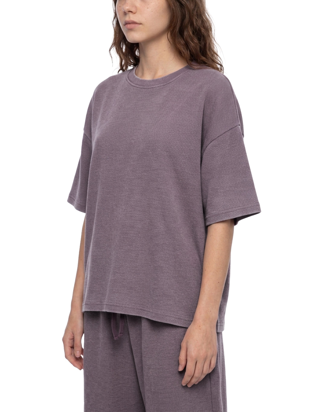 Unisex Vintage Wash Sunfade Boxy Waffle T-Shirt